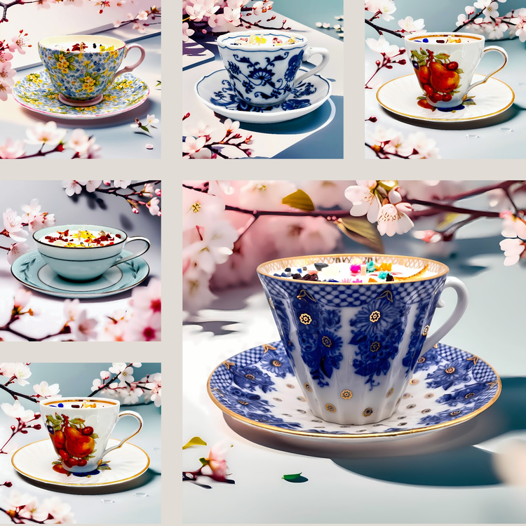 Vintage TeaCup Candles