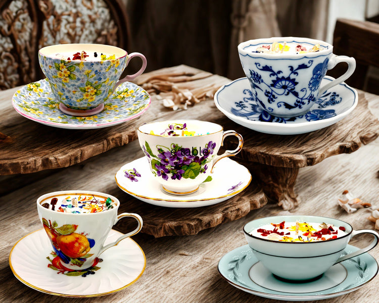 Teacup Candle Collection | Burn Bright, Repurpose Right