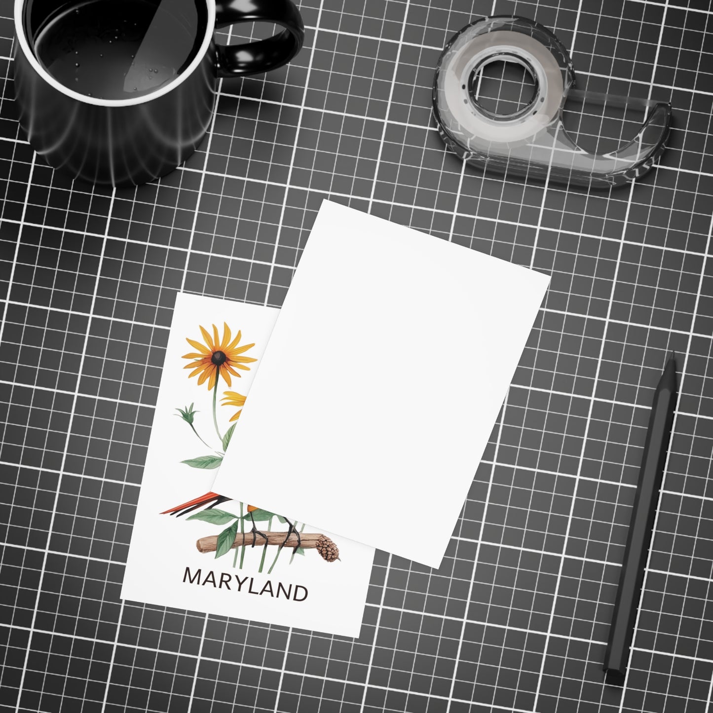 Maryland | Oriole & Black-eyed Susan | Home State Greeting Card