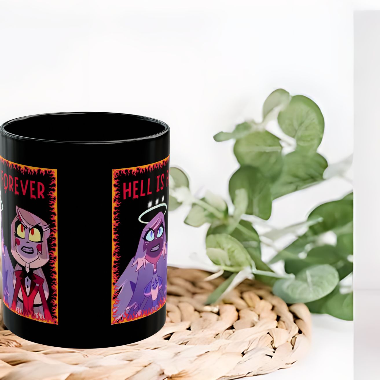 Hazbin Hotel Charlie Morningstar and Emily | Hell is Forever Ceramic Mug