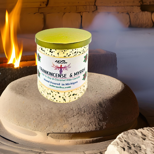 Frankincense & Myrrh Tumbler Candle – Nefer Designer Candles & Home Decor