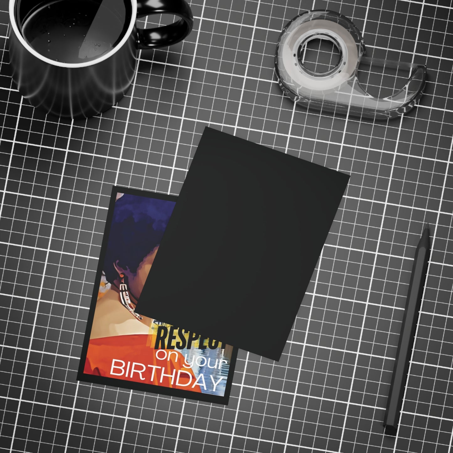 Respect on Your Birthday | Aretha Franklin & Detroit City Background | Home State Greeting Card