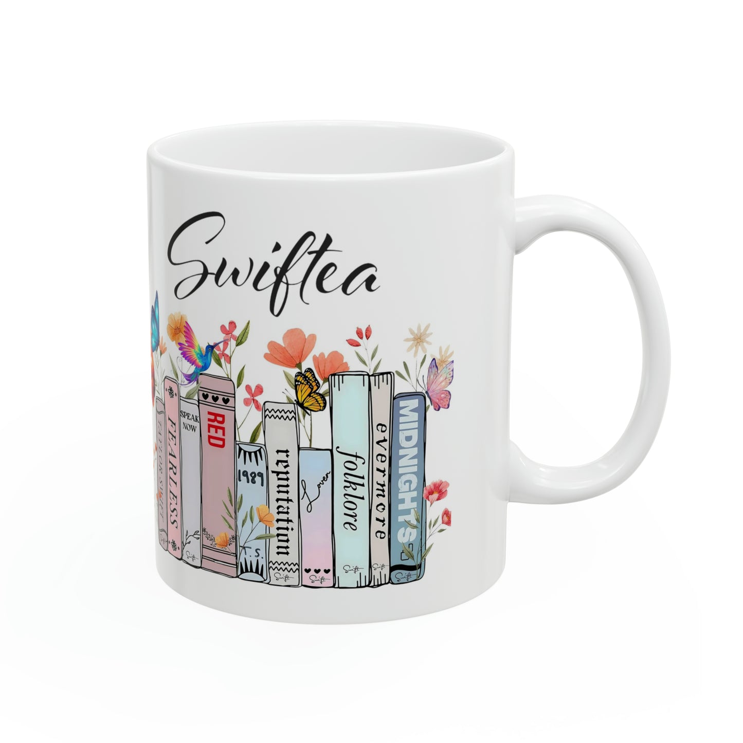 Taylor's Swiftea Ceramic Mug 11oz | Taylor Swiftie Merch | Album Mug for Swiftie Fans | Christmas and Birthday Gifts for Swifties