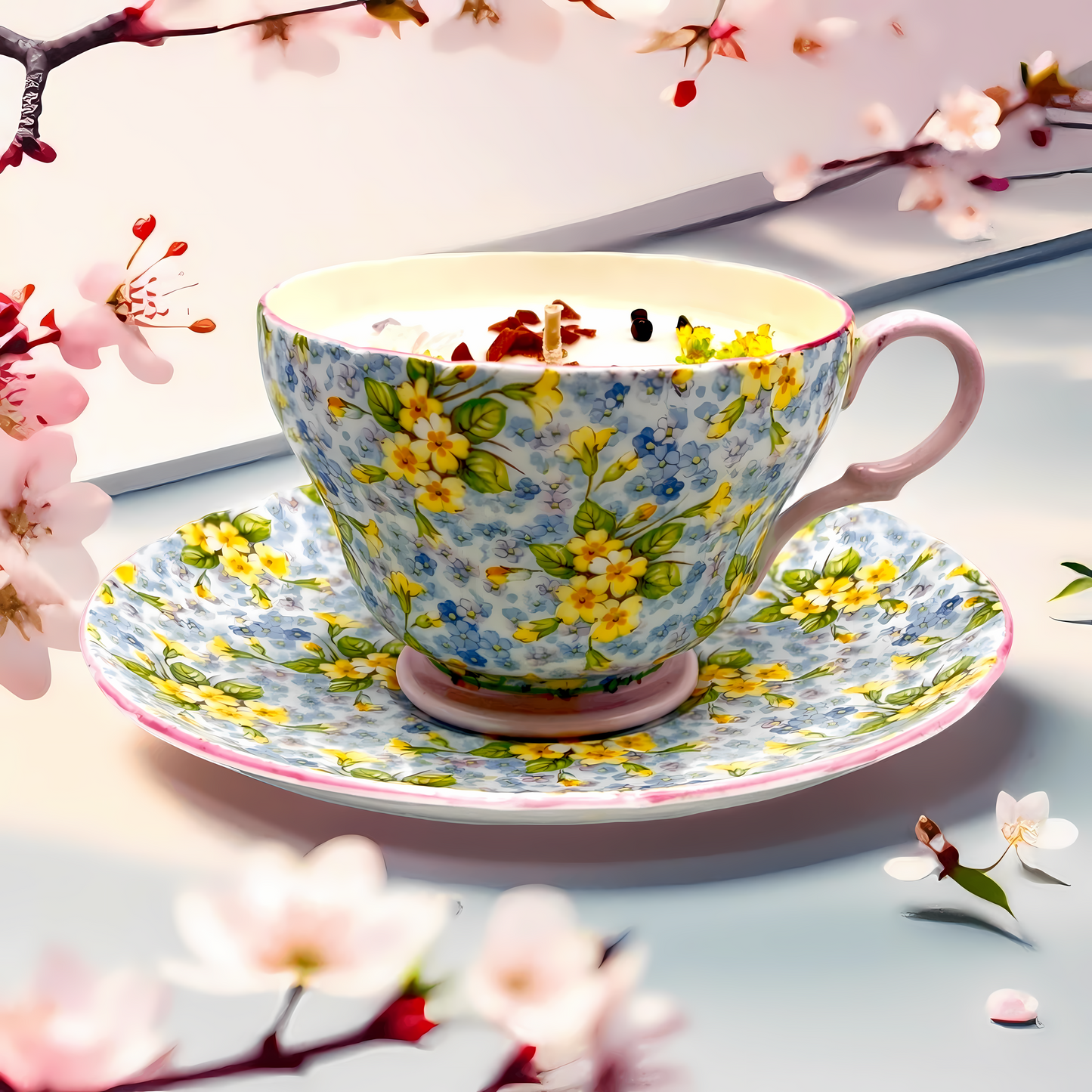Vintage Eco-Antique Teacup Soy Candles