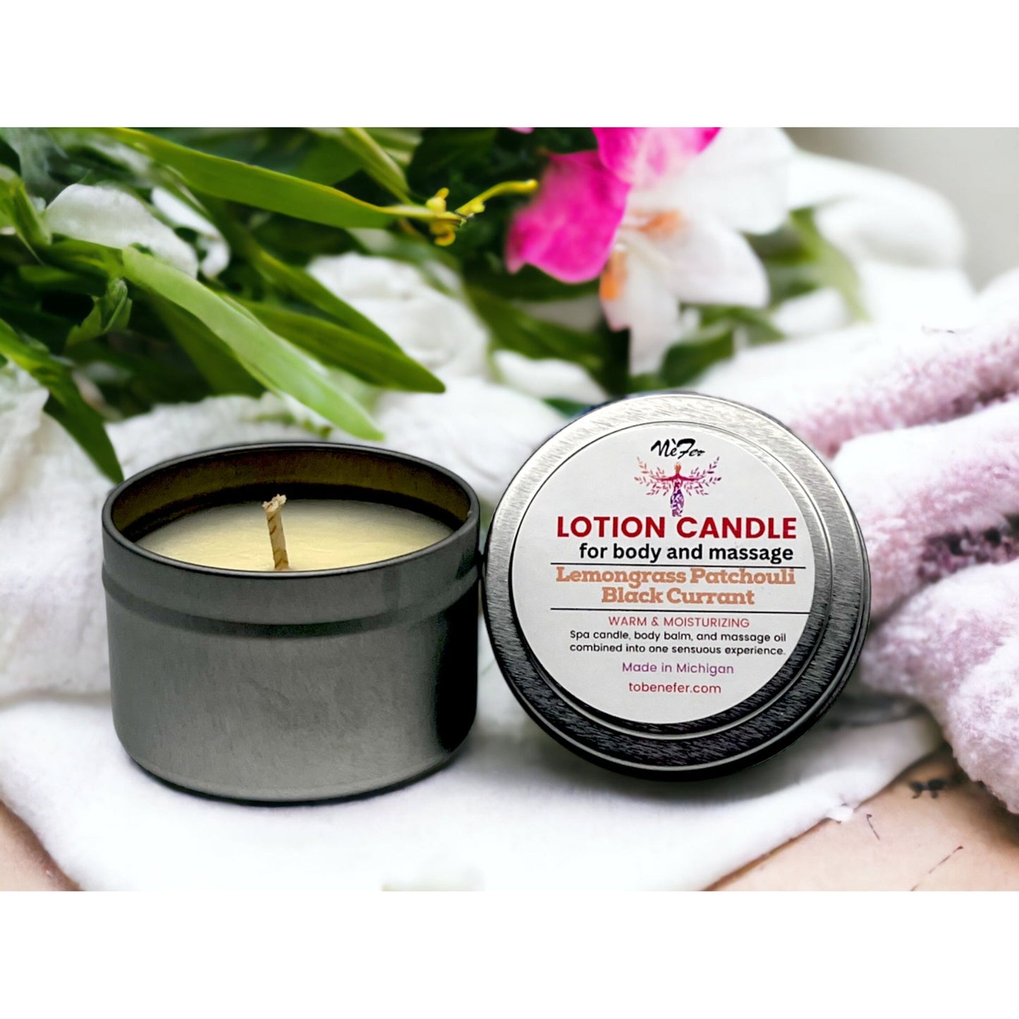 Lemongrass, Patchouli & Black Currant Lotion Candle | 4 oz