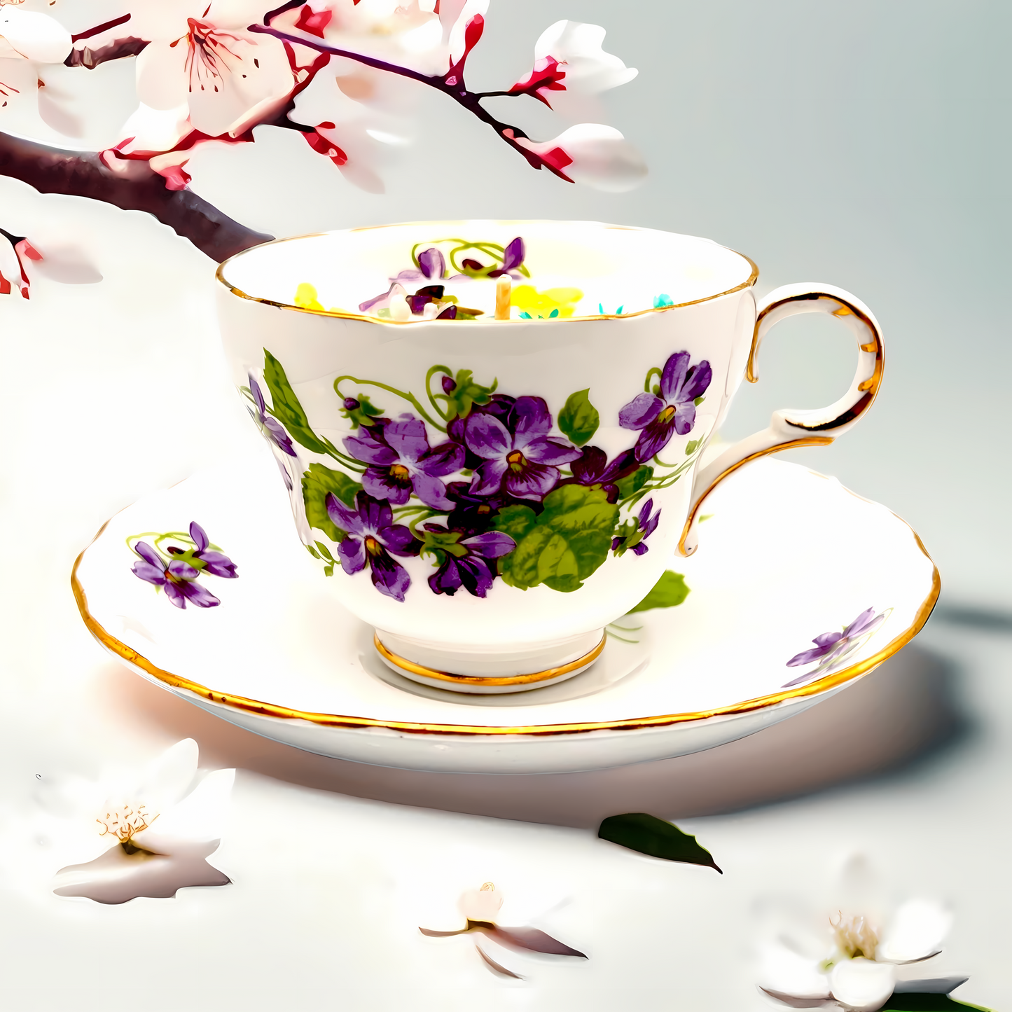 Vintage Eco-Antique Teacup Soy Candles