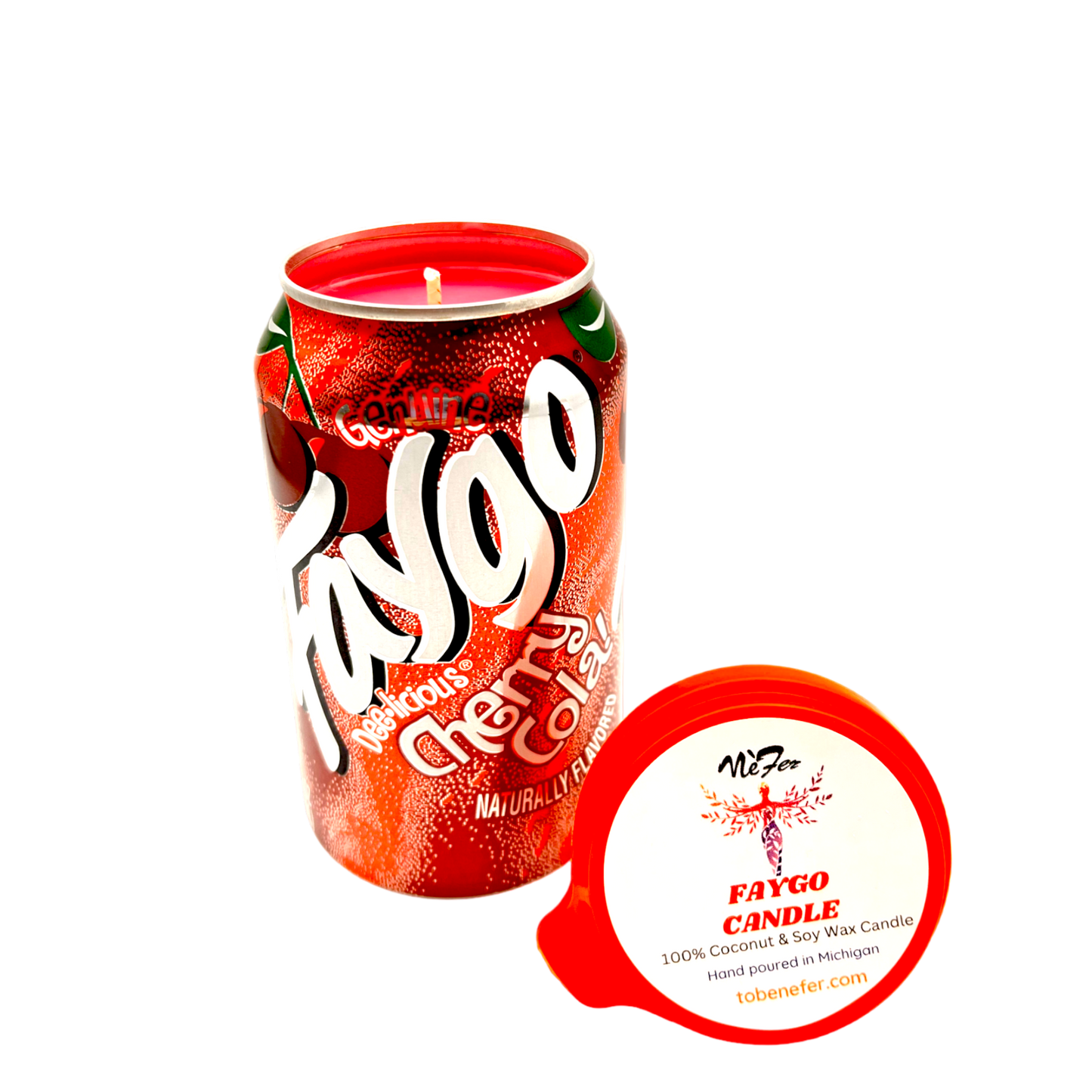 Faygo Cherry Cola Candle | 12 oz Can