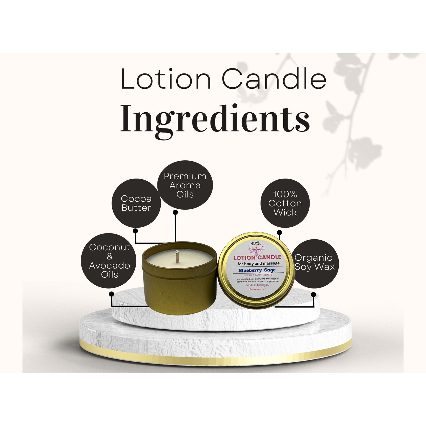 Blueberry Sage Lotion Candle | 4 oz