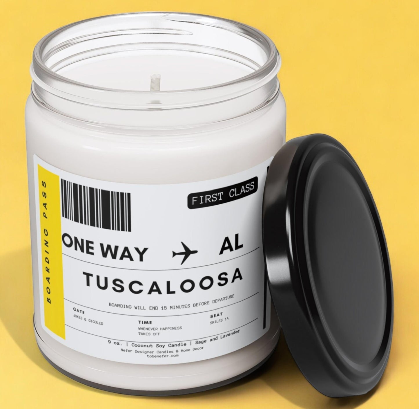 Alabama state scented candle