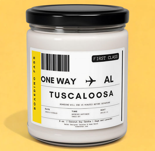 Alabama state scented candle