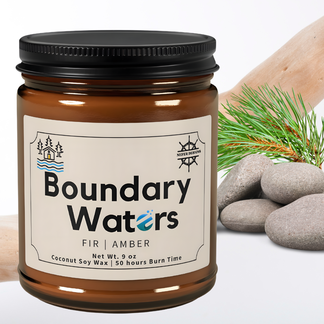 Boundary Waters Lake Soy Candle | Perfect Gift for Minnesota Lake Lovers