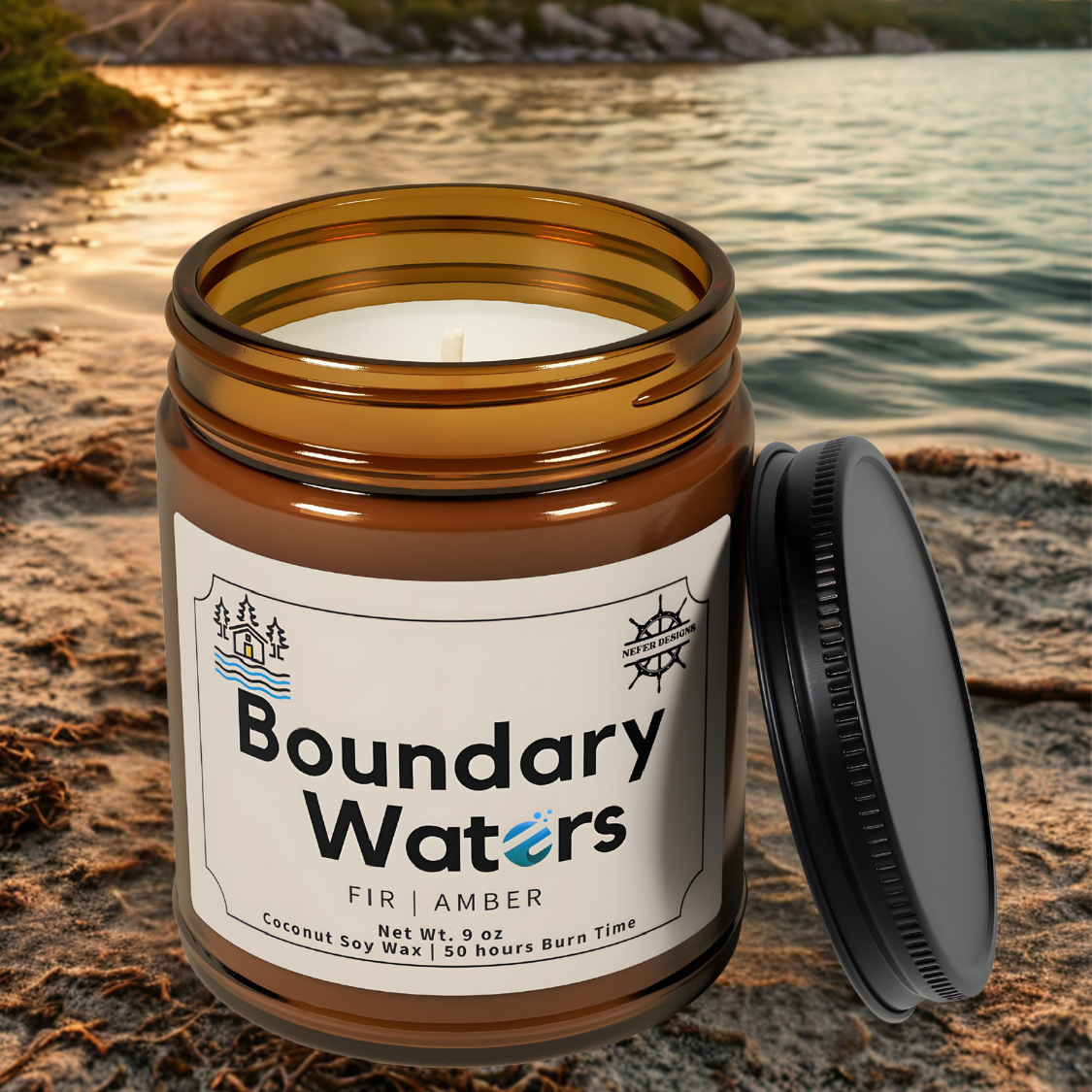 Boundary Waters Lake Soy Candle | Perfect Gift for Minnesota Lake Lovers