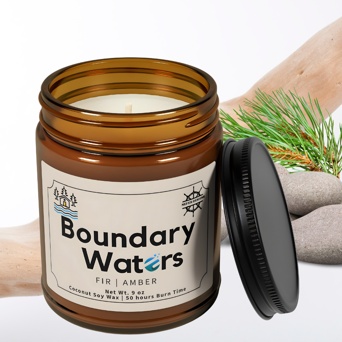 Boundary Waters Lake Soy Candle | Perfect Gift for Minnesota Lake Lovers
