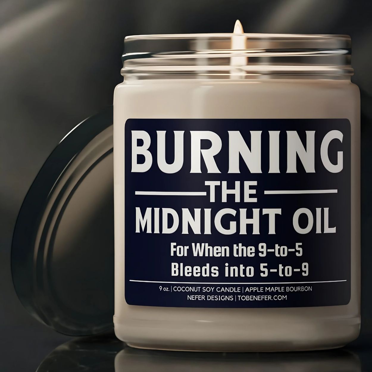 Burning the Midnight Oil Office Gift Candle 2
