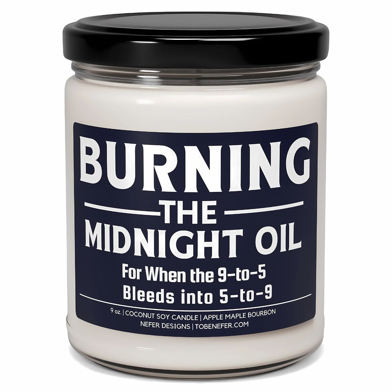 Burning the Midnight Oil Office Gift Candle