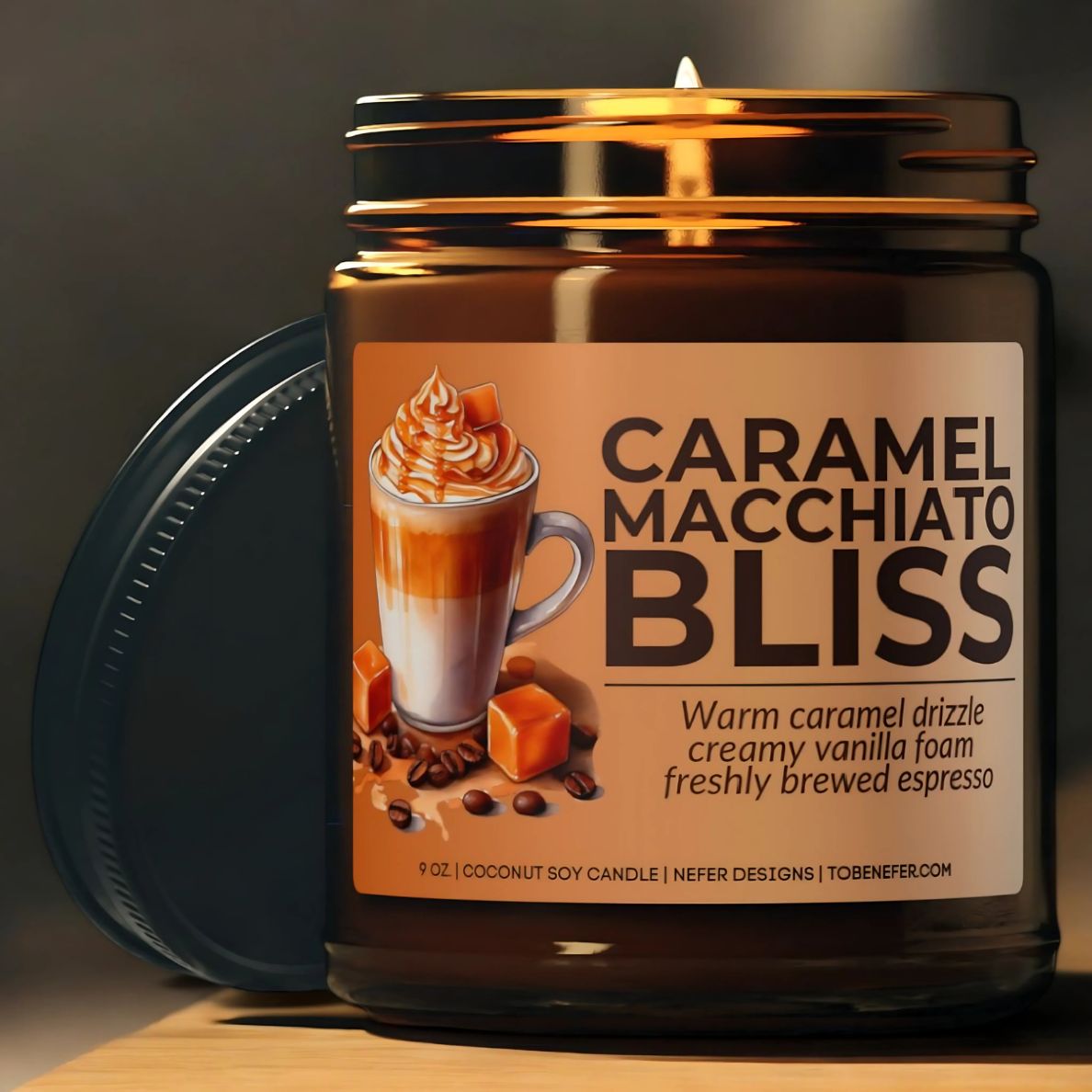 Coffee Caramel Macchiato Candle 3