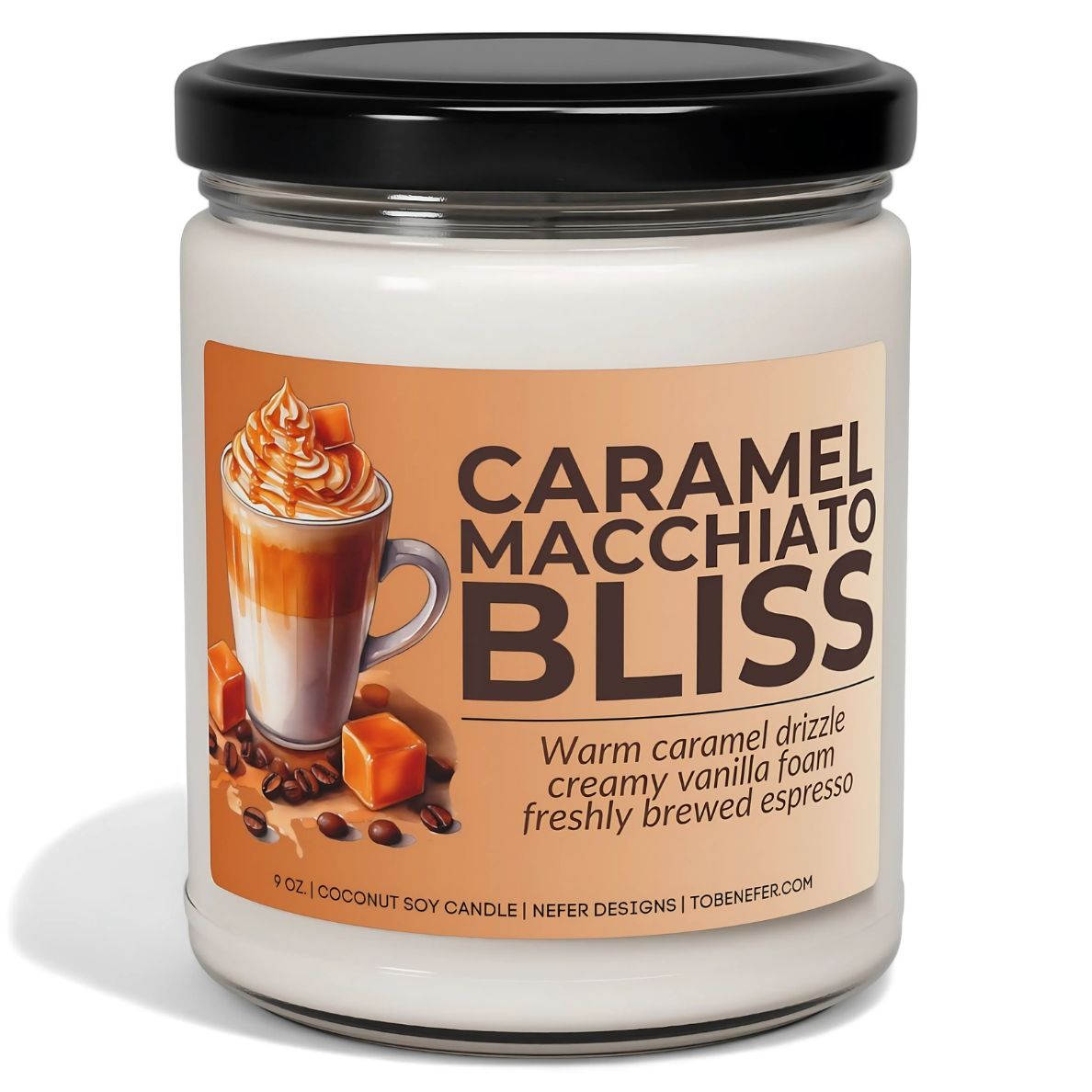 Coffee Caramel Macchiato Candle 1