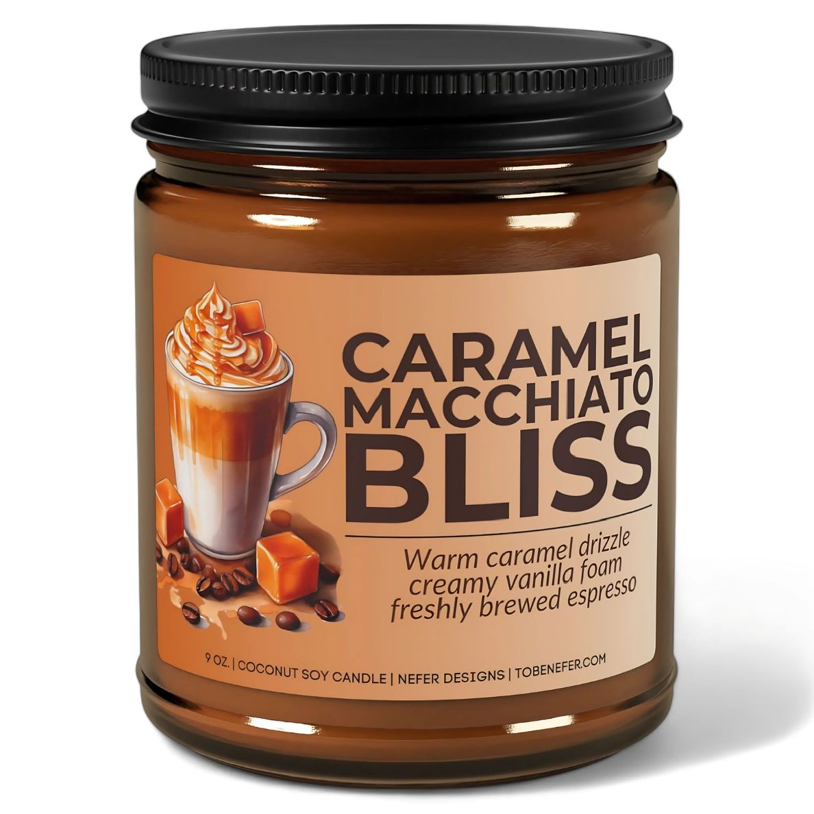 Coffee Caramel Macchiato Candle 1