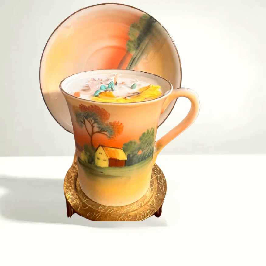 Delicate Japanese porcelain crafted with intricate designs, reflecting the timeless artistry of Chikaramachi.