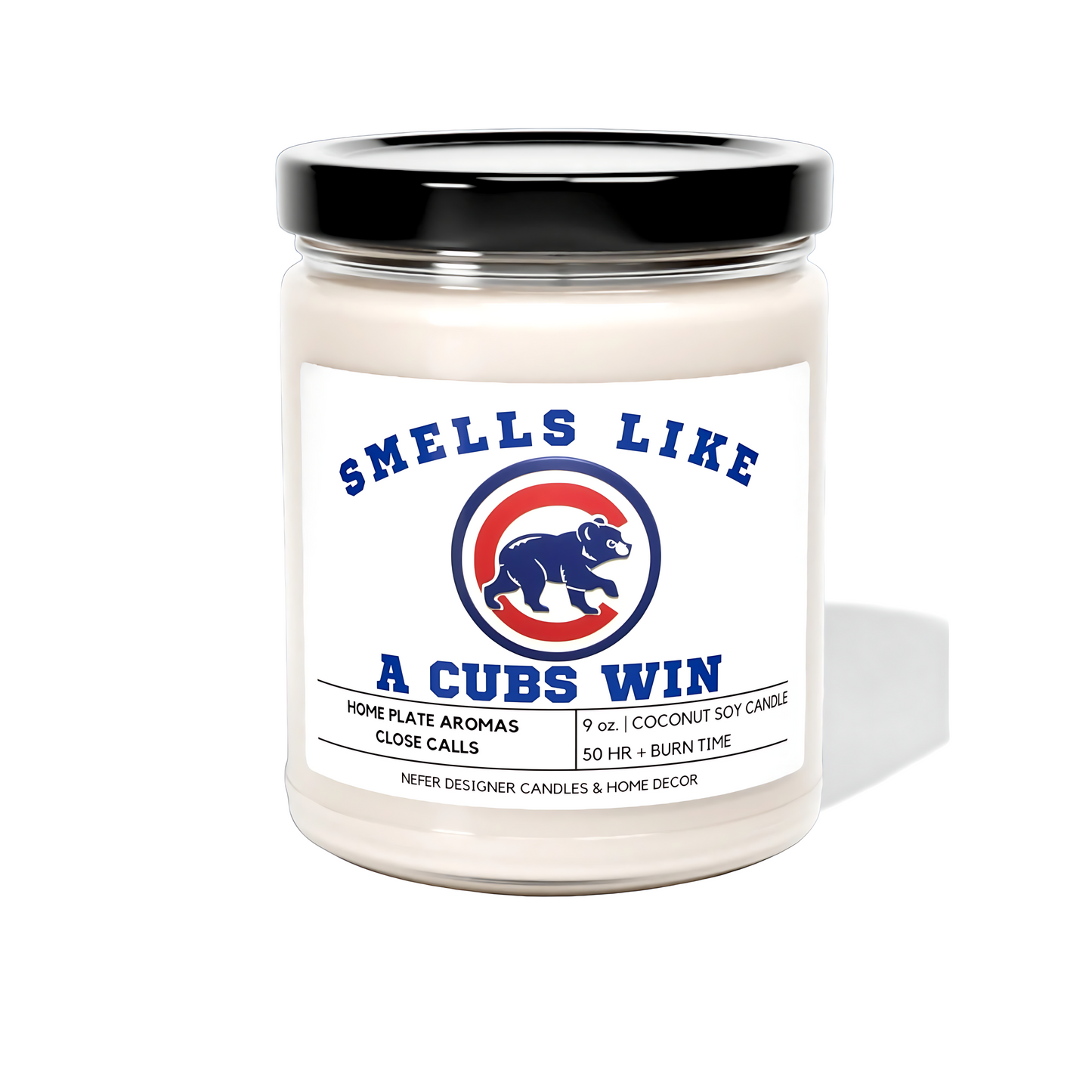 chicago cubs baseball candle 4