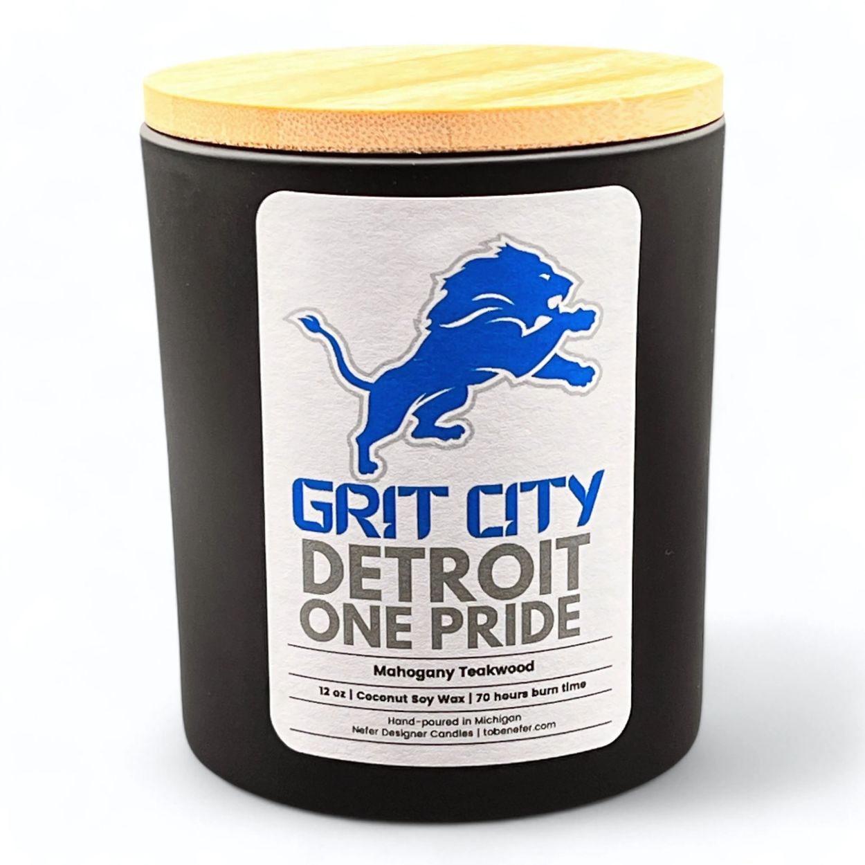 Detroit Lions Candle 3