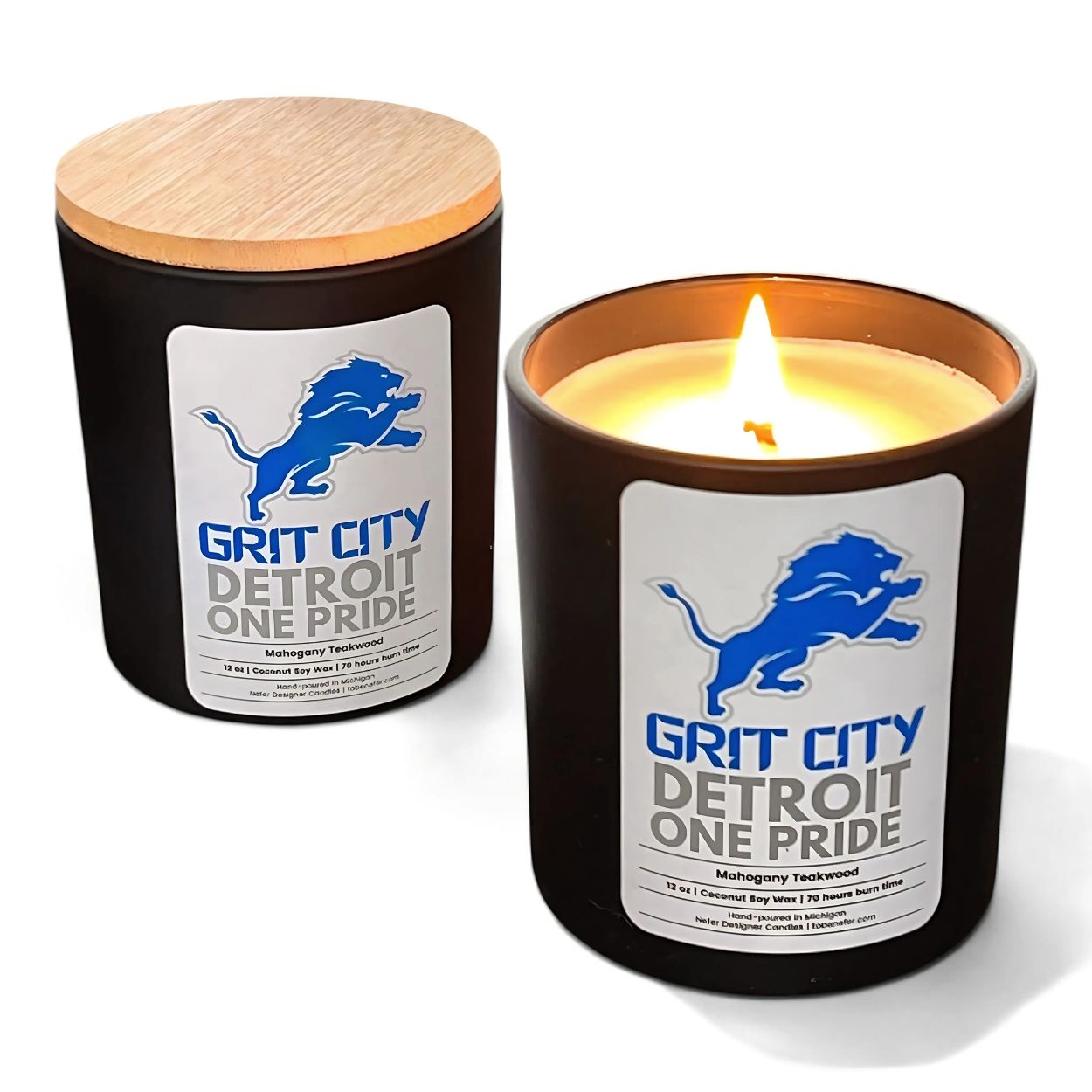 Detroit Lions Candle 1