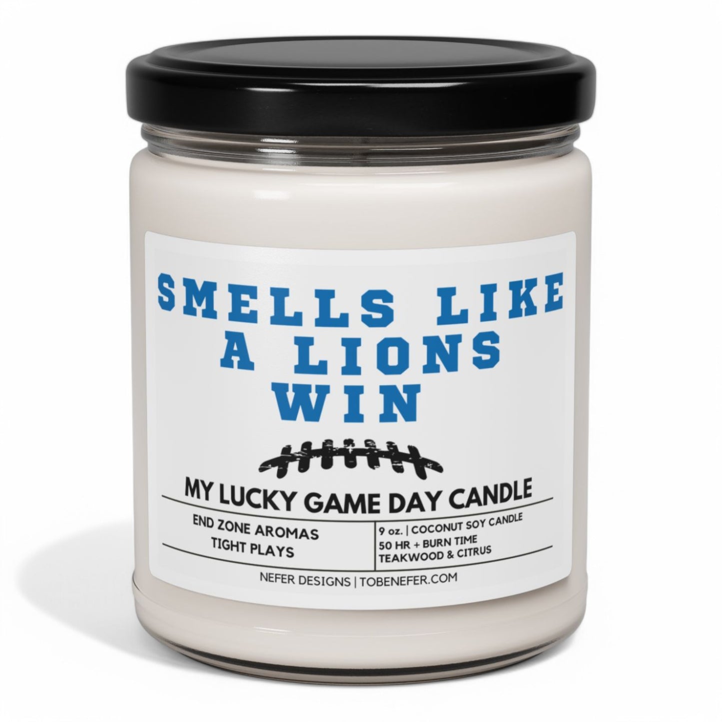 Detroit Lions Game Day Candle 2