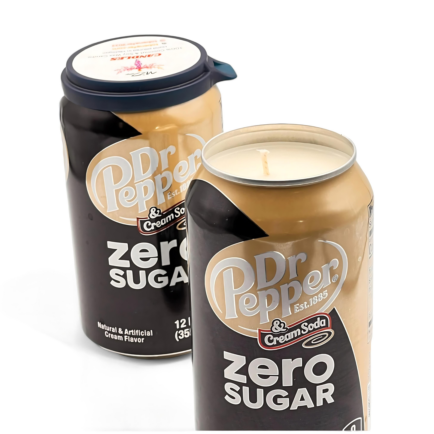 Dr Pepper Creme Soda Zero Sugar Can Candle