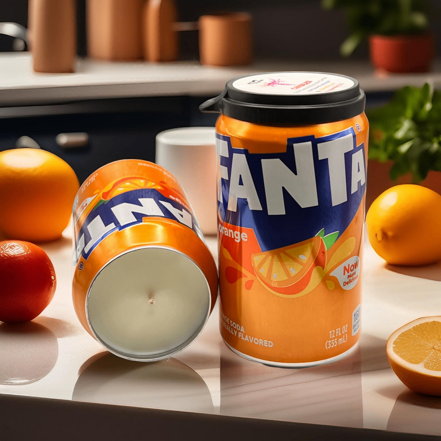 Fanta Orange Can Candle