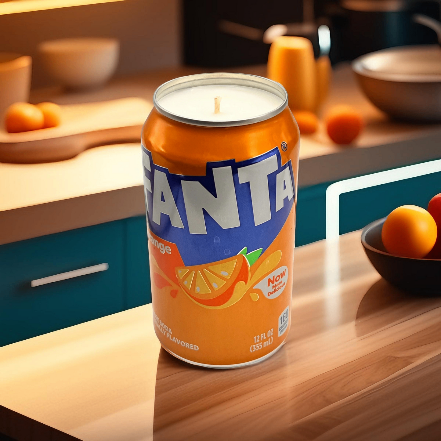 Fanta Orange Can Candle