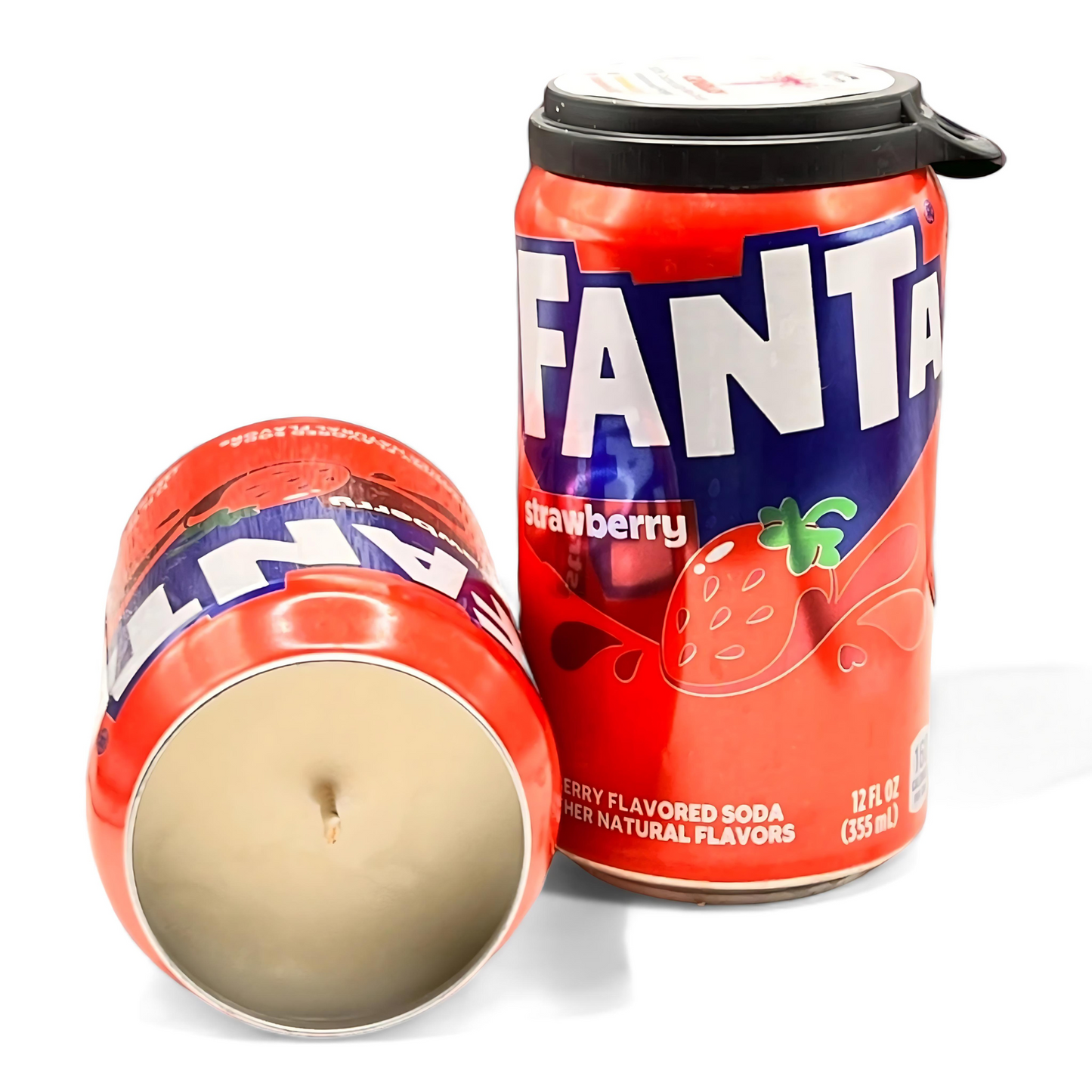 Fanta Strawberry Candle | Hand Poured Soda Can Candle | 12 oz Soda Themed