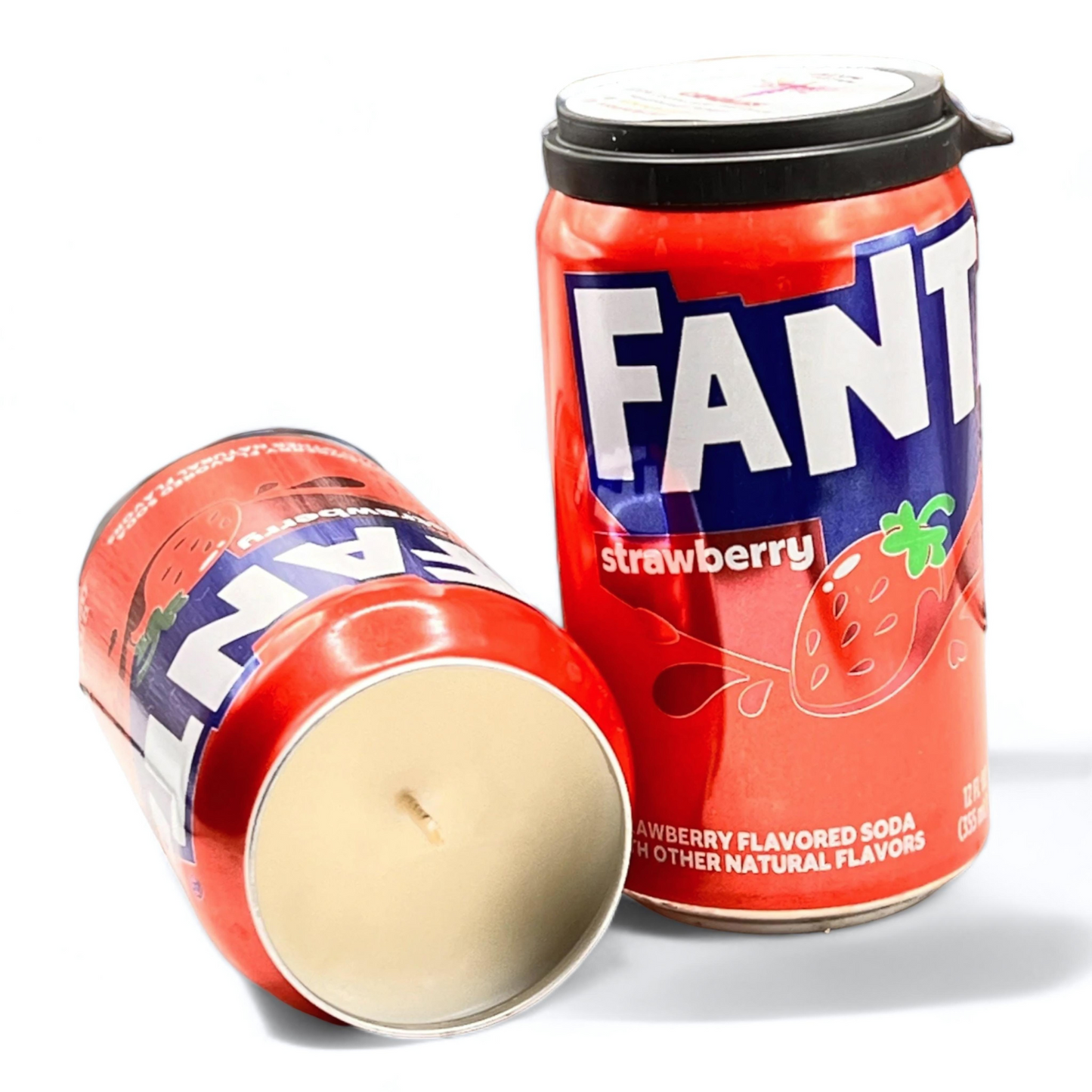 Fanta Strawberry Candle | Hand Poured Soda Can Candle | 12 oz Soda Themed