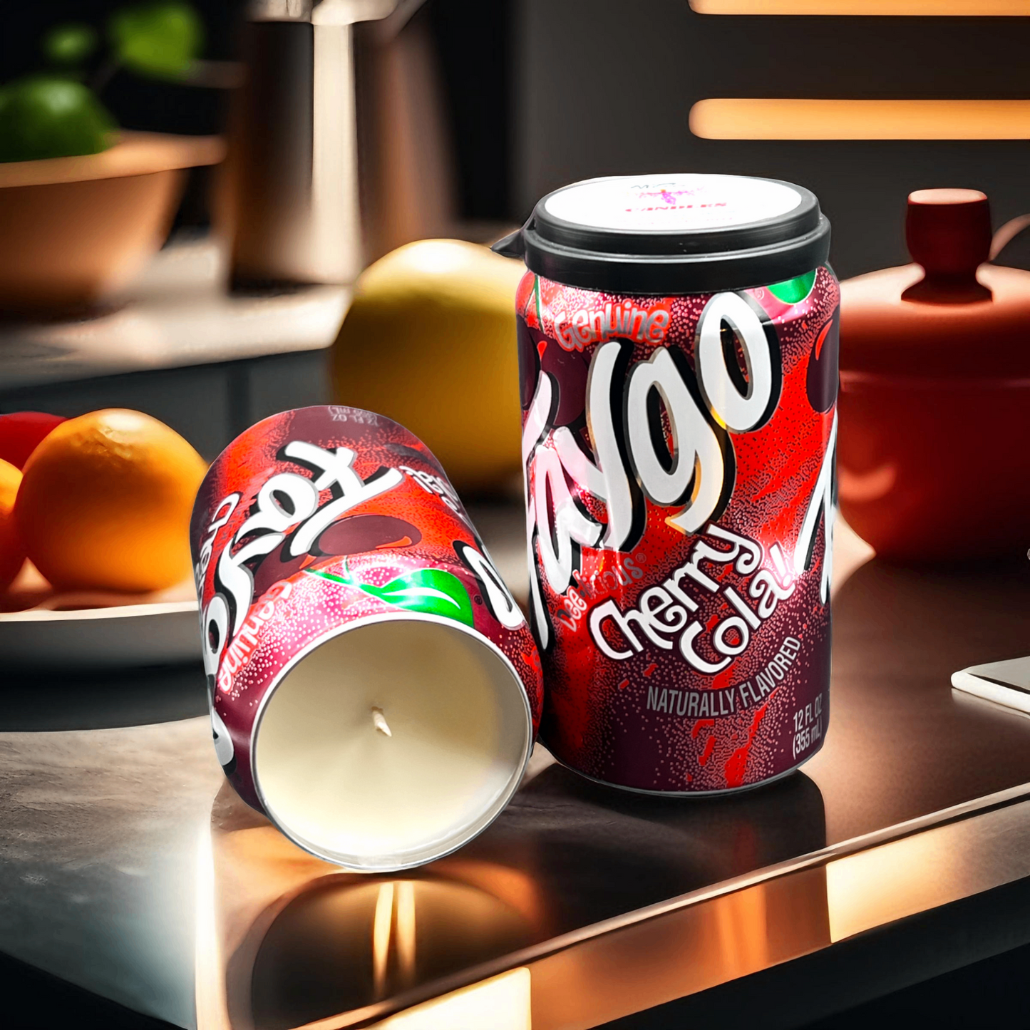 Faygo Cherry Cola Can Candle