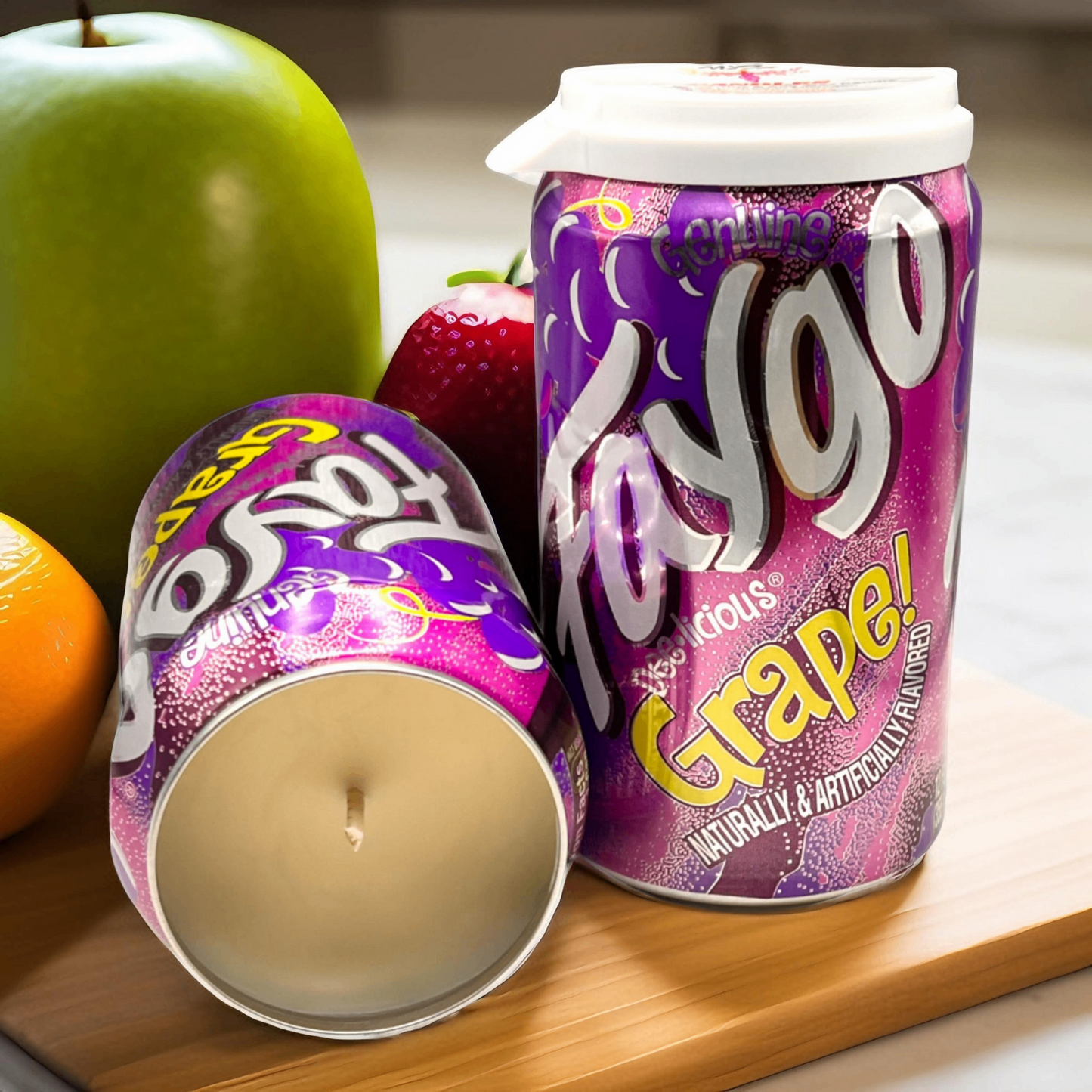Faygo Grape Can Candle