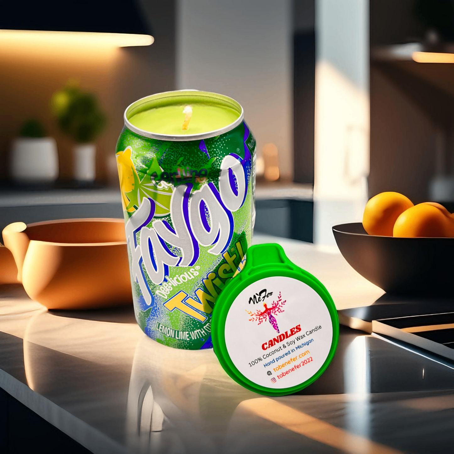 Faygo Twist Can Candle