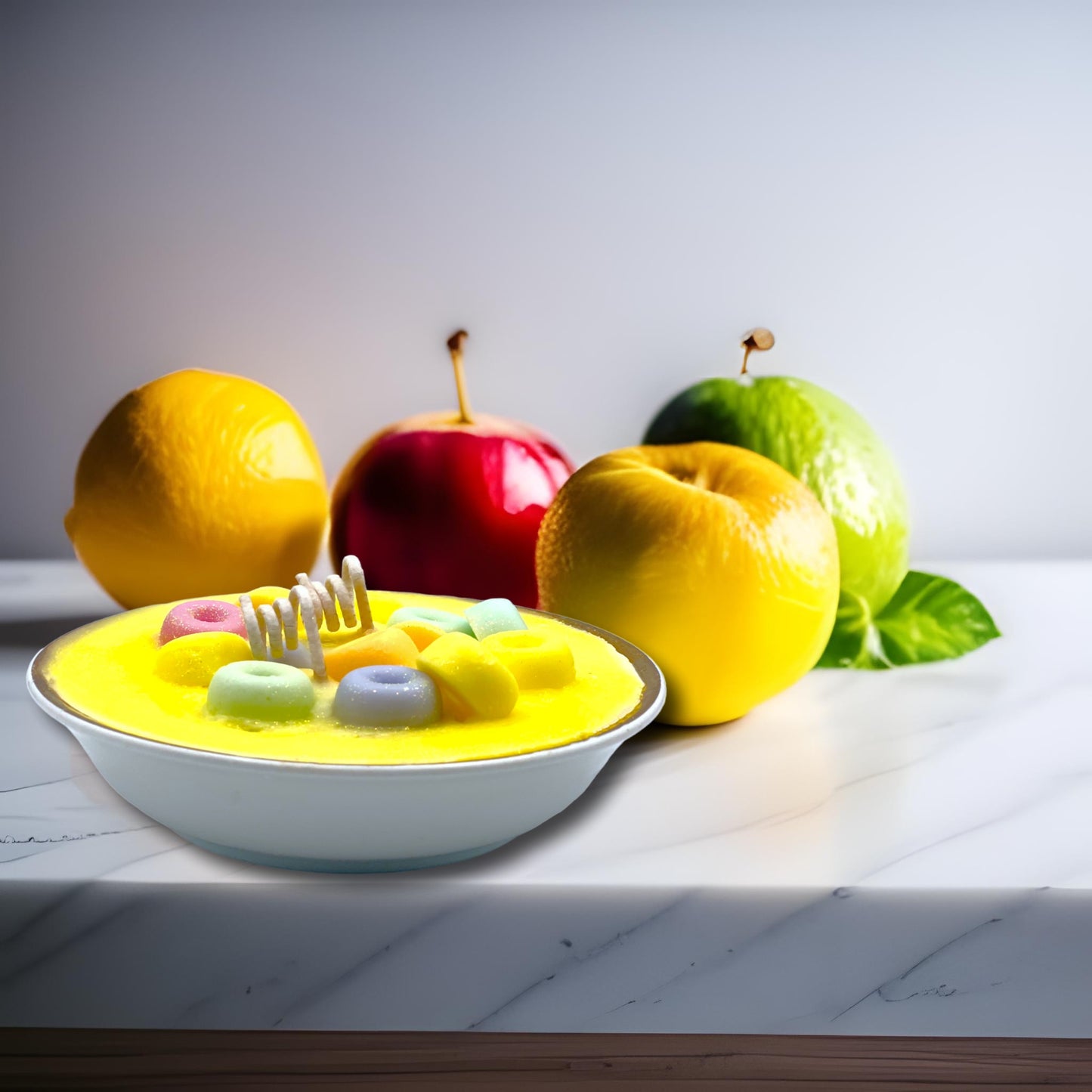Cereal Bowl Fruit Loops Candle
