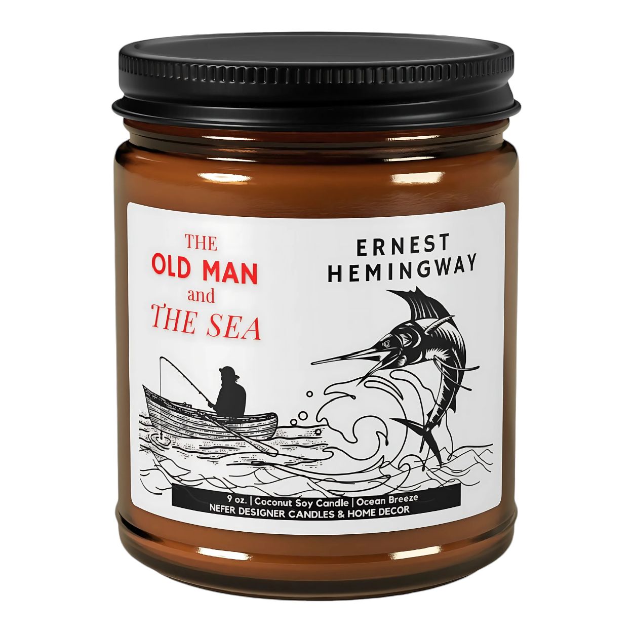 The Oldman and the sea Hemingway book candle
