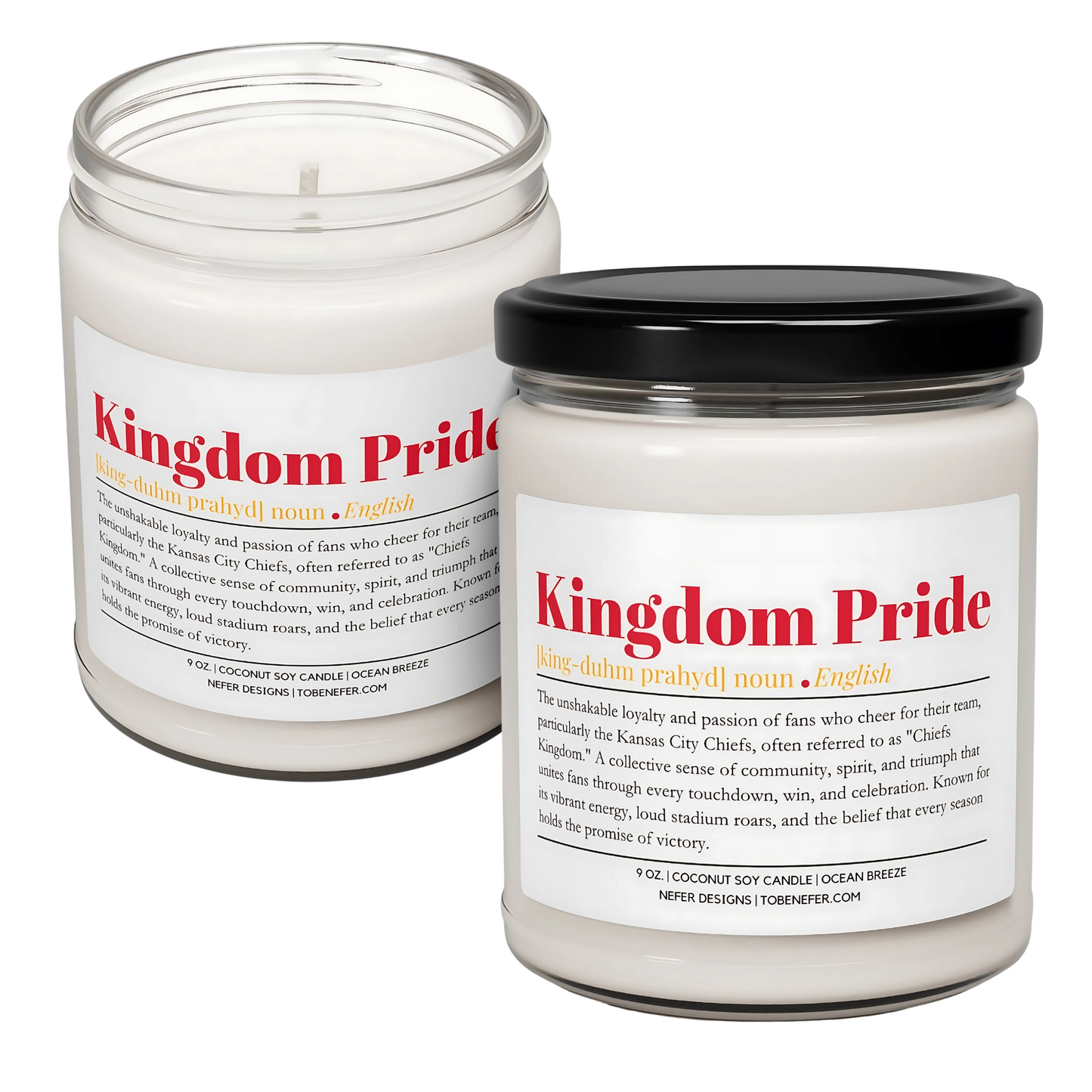 Kansas City Football Gift Candle
