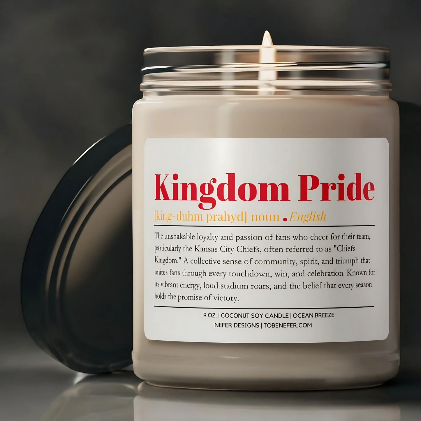 Kansas City Football Gift Candle