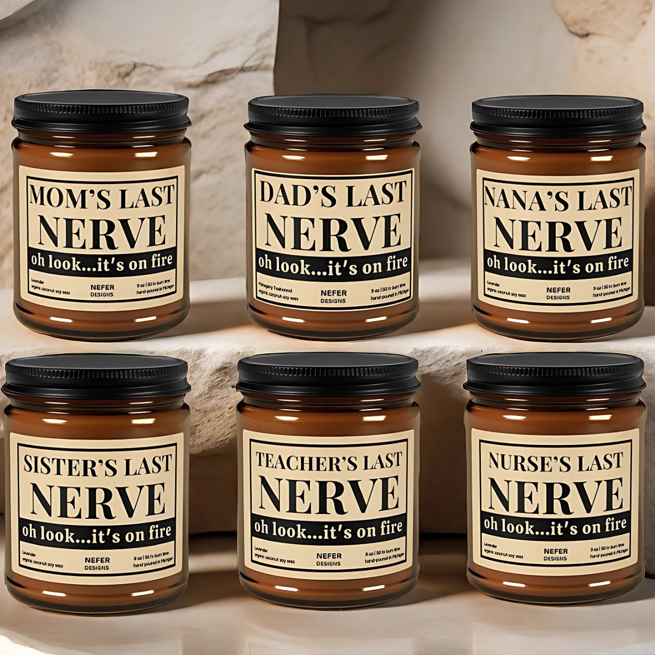 6 of the funny last nerve candles