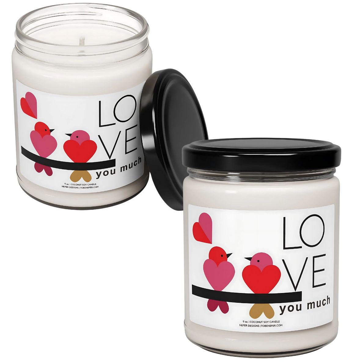 Love Valentines candle 3
