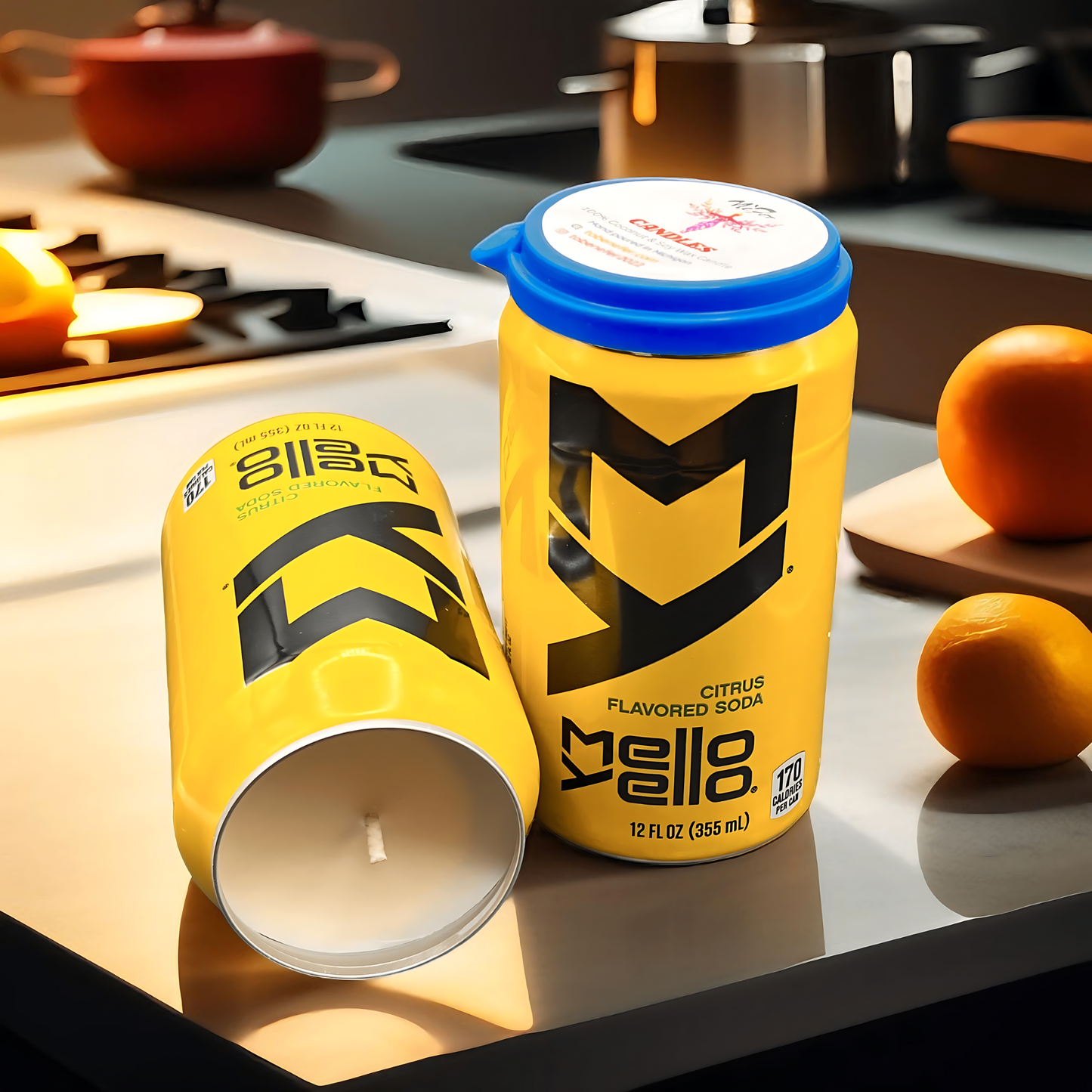 Mello Yello Soda Can Candle