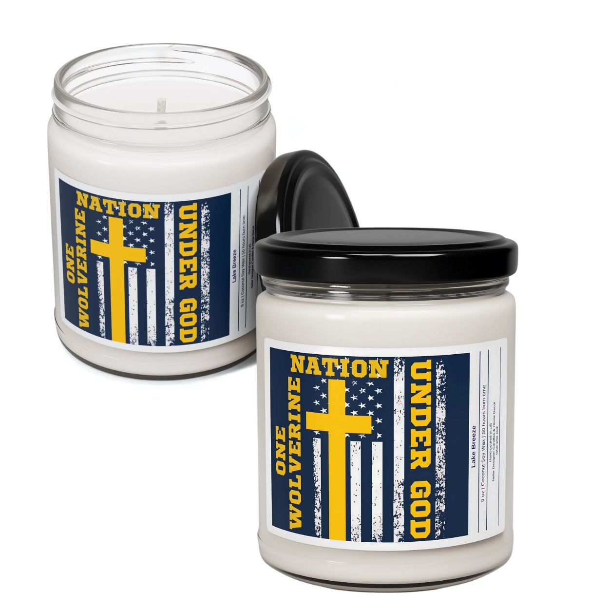 University of Michigan Football Candle 3