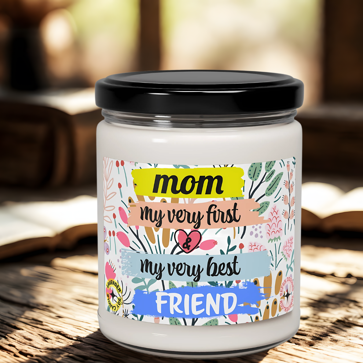 Best Mom Ever Candle – My First & Forever Best Friend | Sentimental Gift for Her