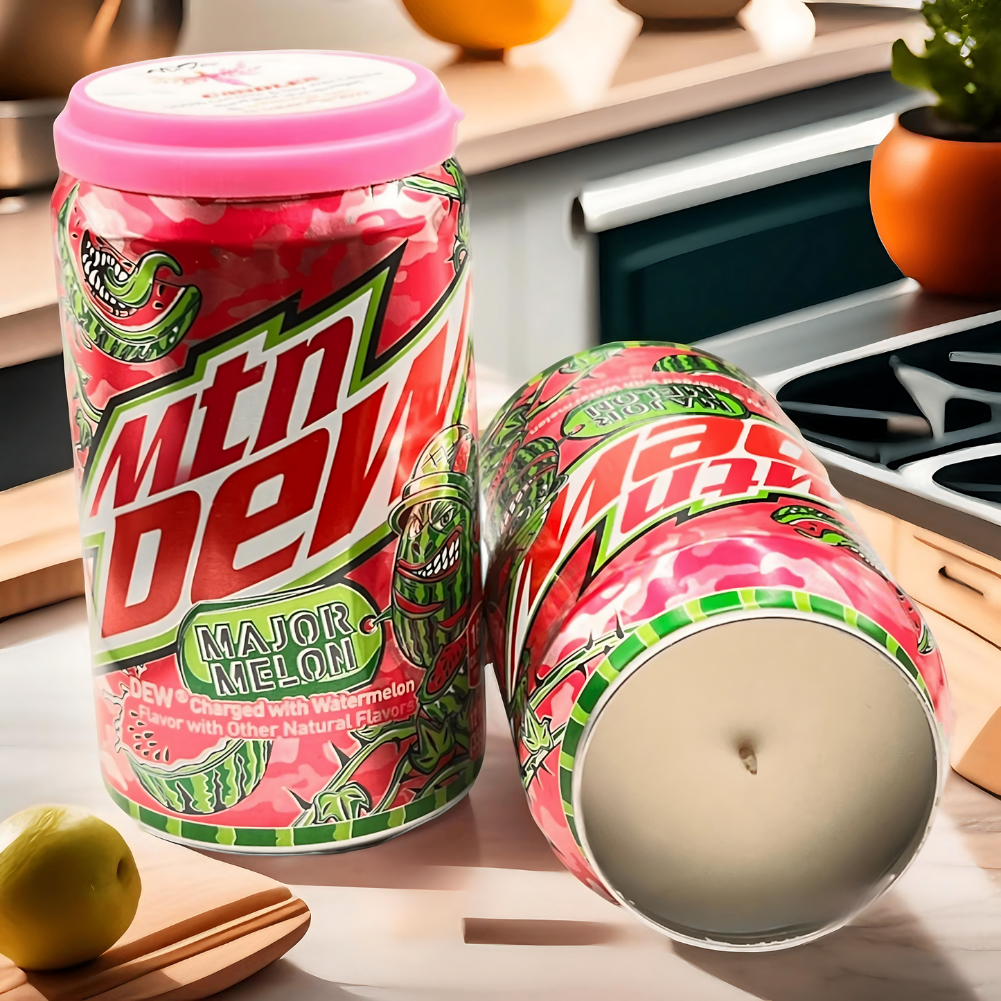 Major Melon Mountain Dew Can Candle