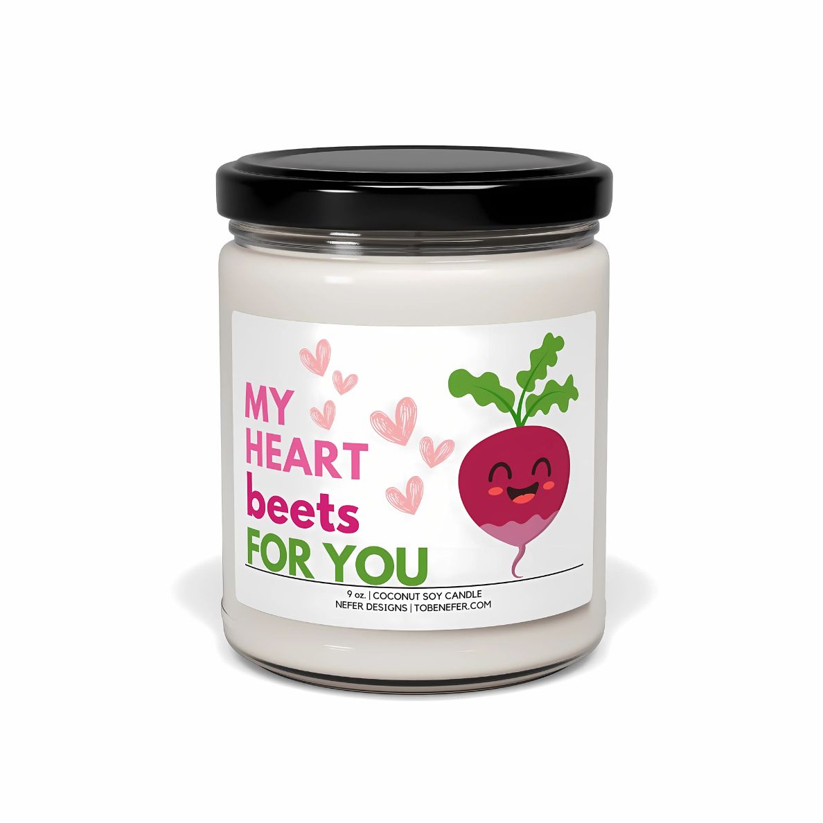 My heart beets for you love candle 2