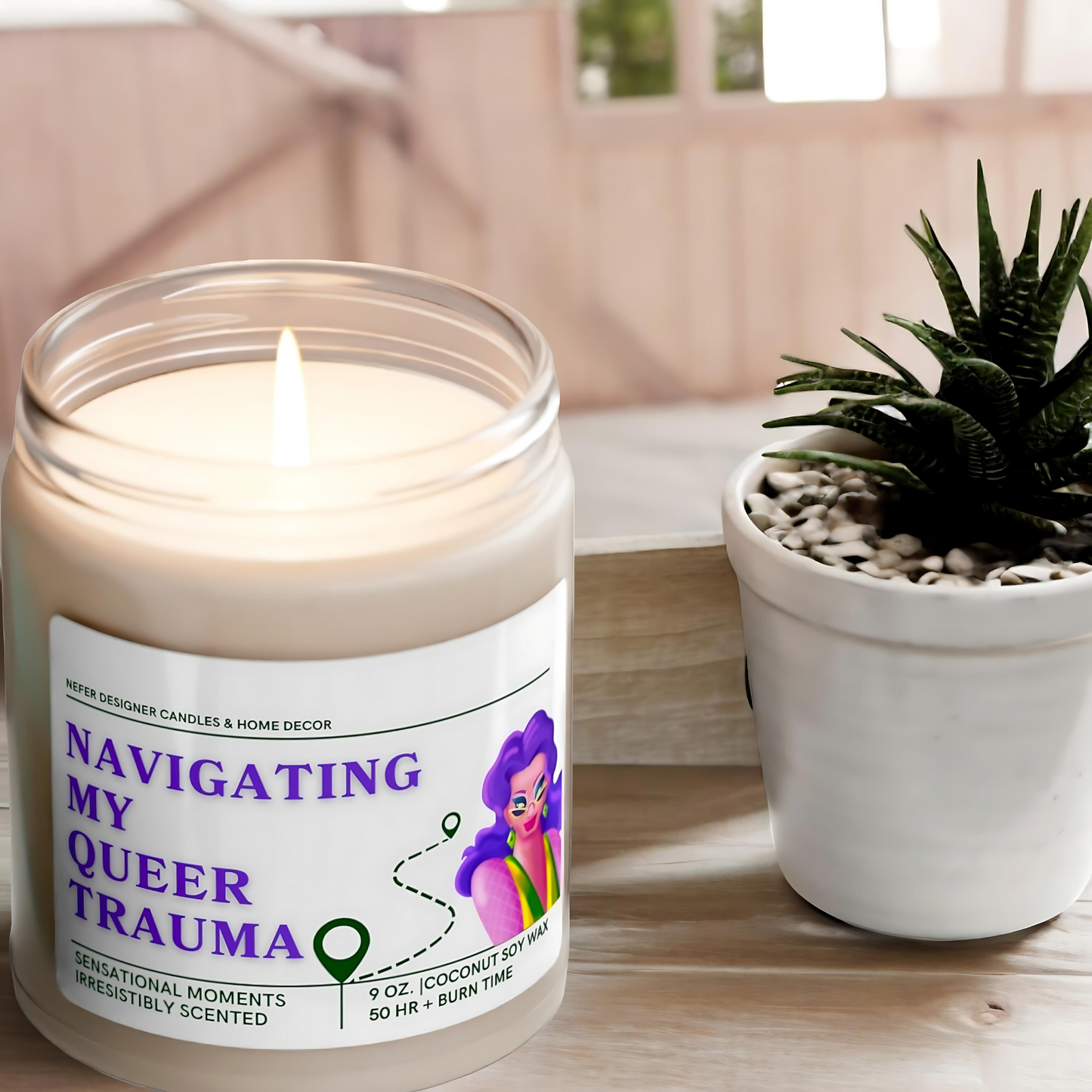 Navigating My Queer Trauma Candle