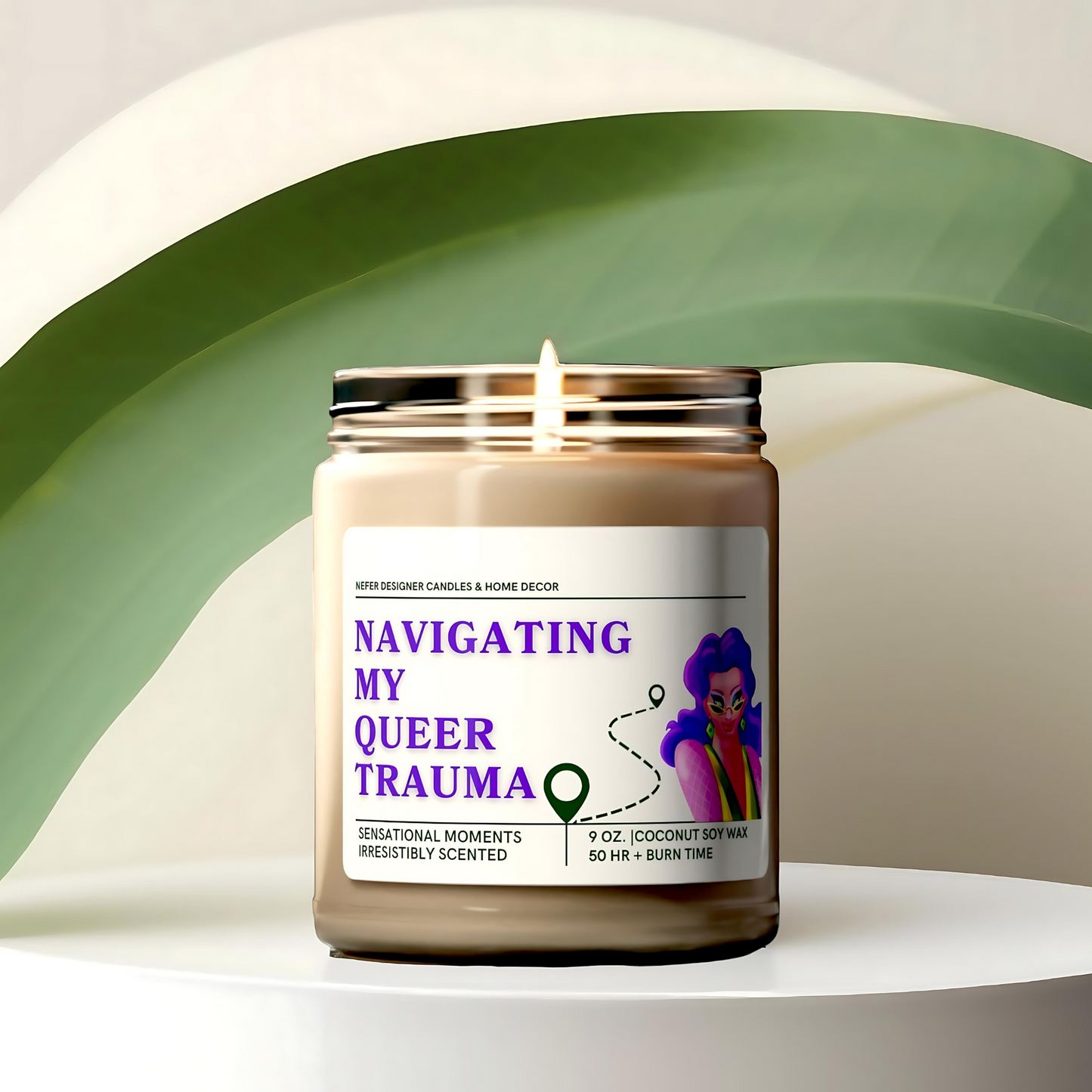 Navigating My Queer Trauma Candle