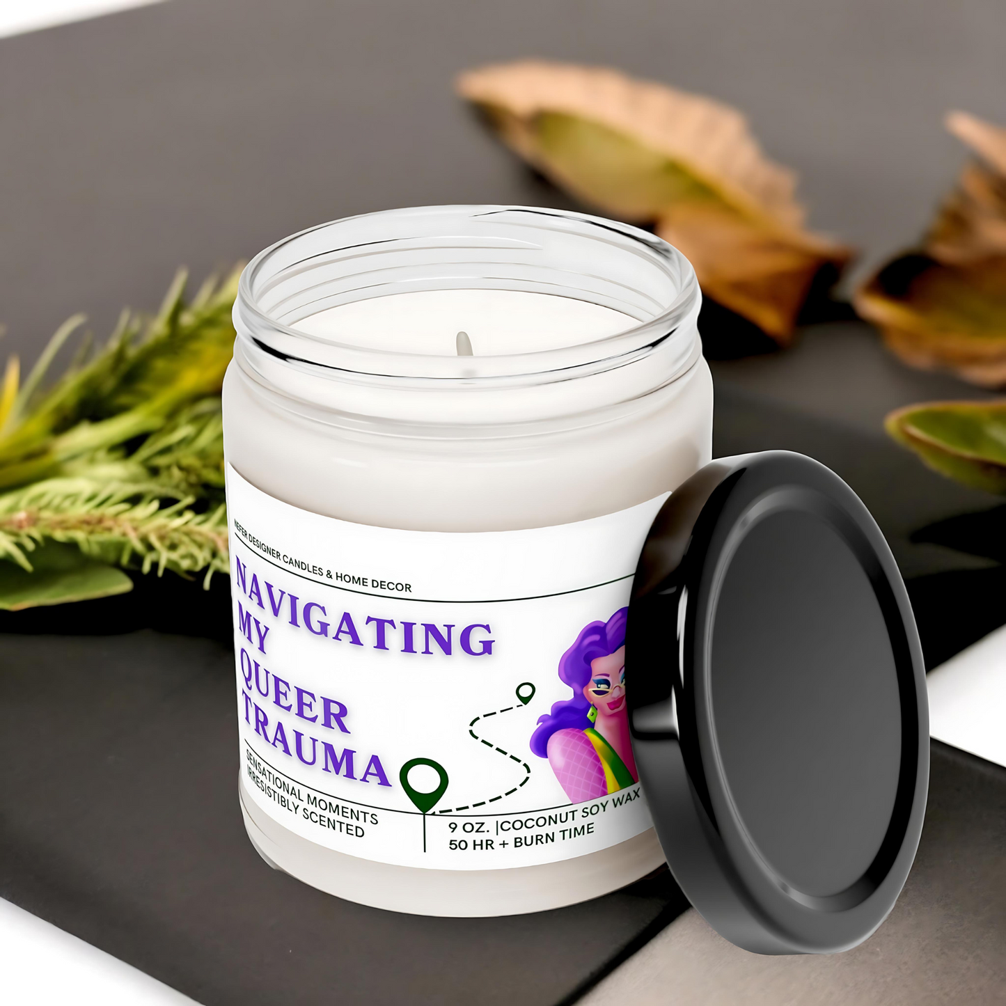 Navigating My Queer Trauma Candle