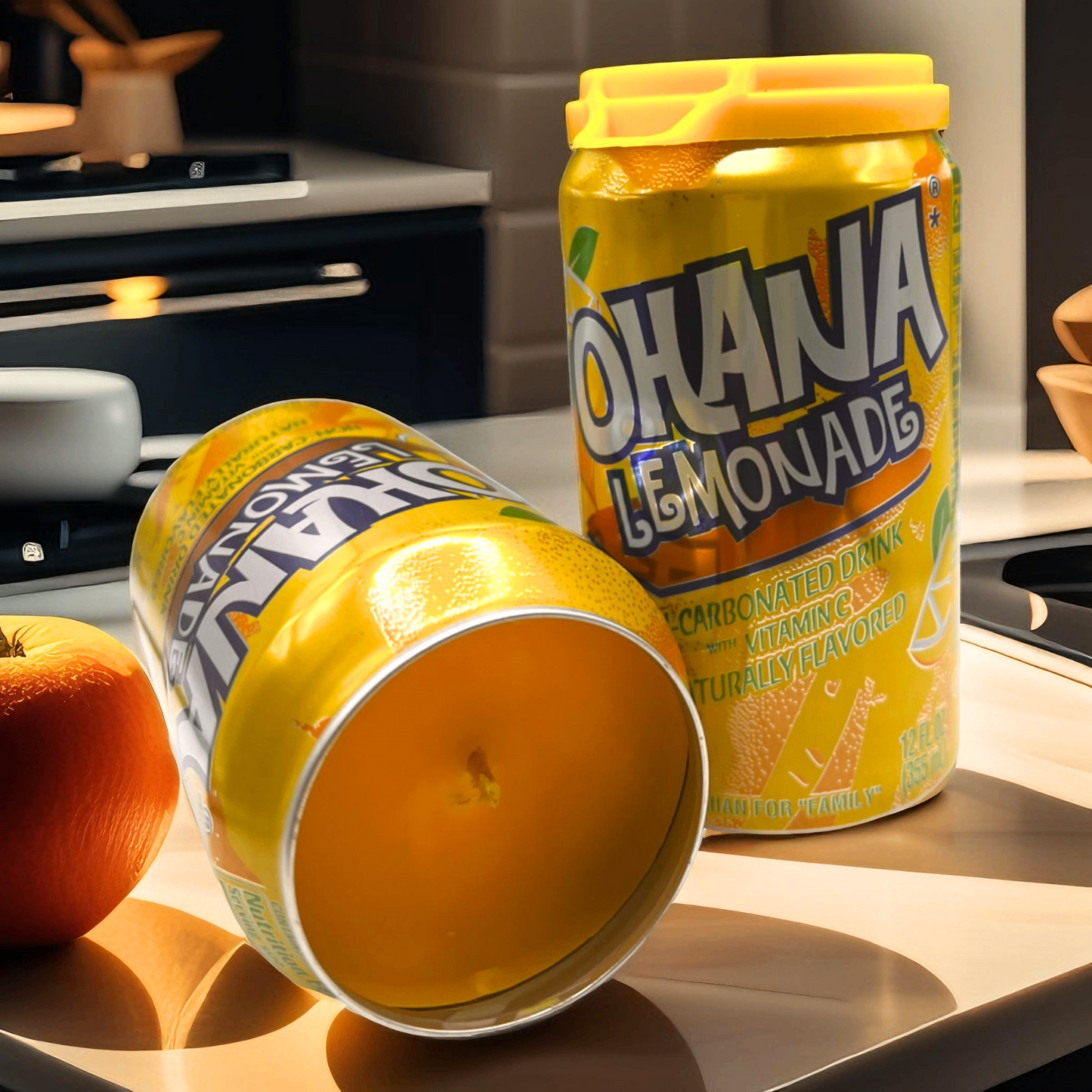 Ohana Lemonade Candle | Hand Poured Soda Can Candle | 12 oz Soda Themed